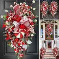 Thumbnail for Christmas Wreath Candy Garland (50–60cm Hanging Decoration)