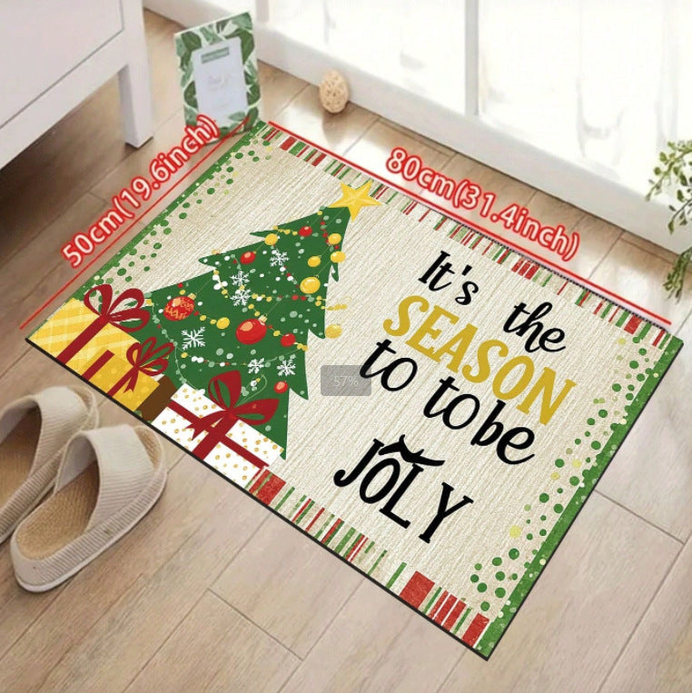 Cartoon Christmas Decorative Foot Mat