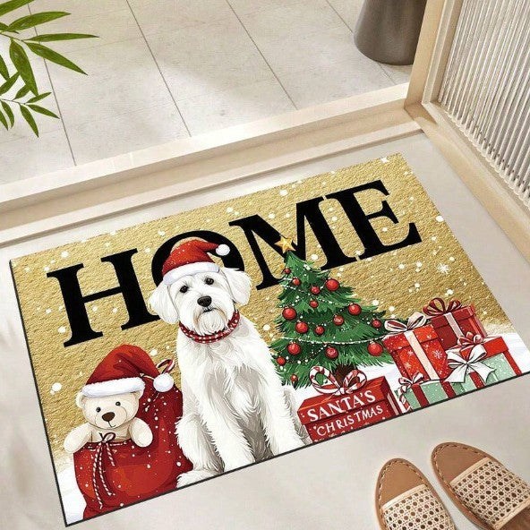 Cartoon Christmas Decorative Foot Mat