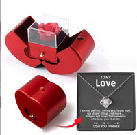 Thumbnail for Eternal Rose Apple Jewelry Box Necklace Gift Set