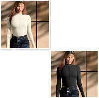 Thumbnail for Fashion Long Sleeve Seamless Shapewear Jumpsuit