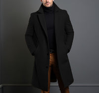 Thumbnail for Men’s Mid-Length Trench Coat (Fall & Winter)