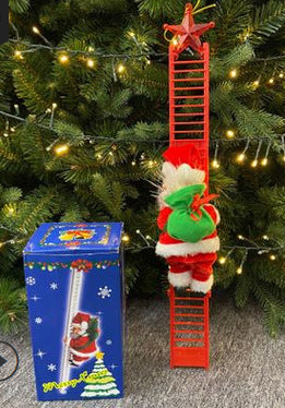 Santa Claus Climbing Ladder Decoration