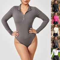 Thumbnail for Fashion Long Sleeve Seamless Shapewear Jumpsuit